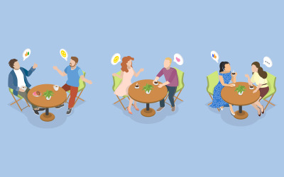 People enjoying coffee break