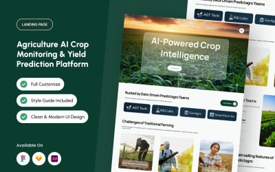 PredictaAgro - Landningssida för AI-avkastningsprognos