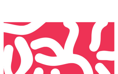 Abstract Organic Shapes on Pink Background – Fluid &amp;amp; Modern Design Elements