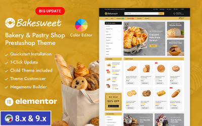 Bakesweet - Friss pékség és cukrászda PrestaShop reszponzív sablon