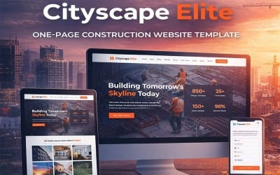 CityscapeElite | Šablony pro stavební firmy | Budova