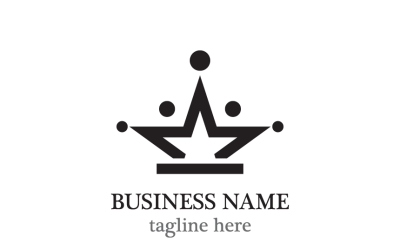 Crown Star Logo Template Luxury Royal Brand
