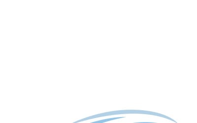 Dynamic Abstract Wave Banner Template with Flowing Shapes