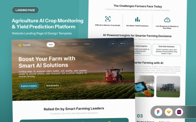 FarmIQ - Landningssida för jordbruks-AI-analys