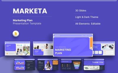 Marketa - Marketing Plan Google Slides Template
