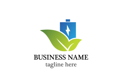 Modèle de logo pour économiser l&amp;#39;énergie, éco-énergie et énergie verte