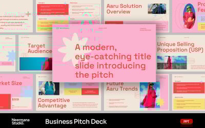 Pink Creative Pitch Deck PowerPoint