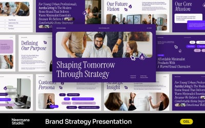 Purple Brand Strategy Google Slides