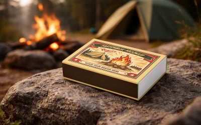 Matchbox Mockup PSD Template