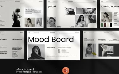 Sjabloon voor een moodboard-presentatie