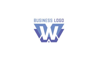 Business Letter W Logo Template