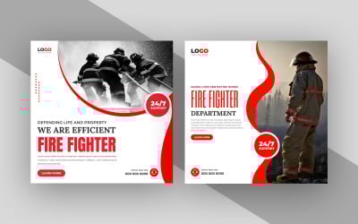 Vorlage für Social-Media-Beiträge von Feuerwehrleuten (Version 1)