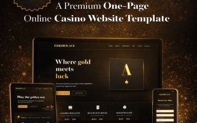 GoldenAce | 赌场模板 |