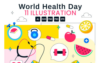11 World Health Day Illustration