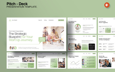 Presentatie van een pitchdeck voor investeerders