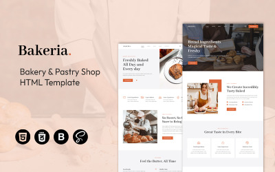 Bakeria | Modelo HTML para Padaria e Confeitaria