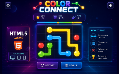 Color Connect Master – HTML5-головоломка