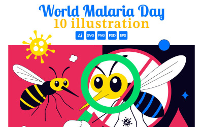 10 World Malaria Day Illustration