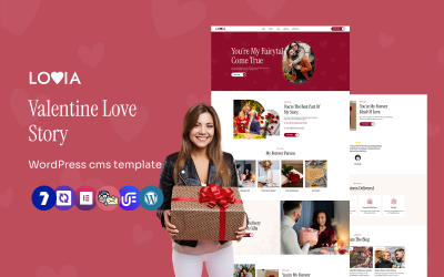 Lovia - víceúčelová šablona WordPress Elementor pro Valentýna a randění