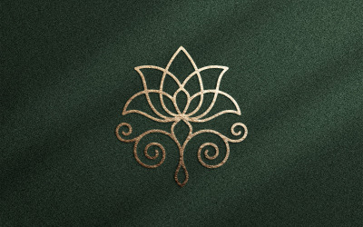 Luxe bloemenlogo-sjabloon – Elegant lijntekening bloemenembleem voor branding van schoonheidssalons