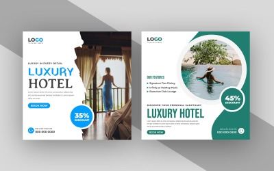 Vorlage für Instagram-Posts im Luxushotel-Stil (Version 1)