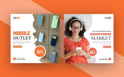 Mobile Shop Social Media Instagram Post Template Ver-1