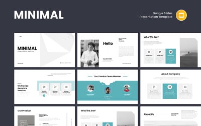 Modello di presentazione aziendale minimale di Google Slides