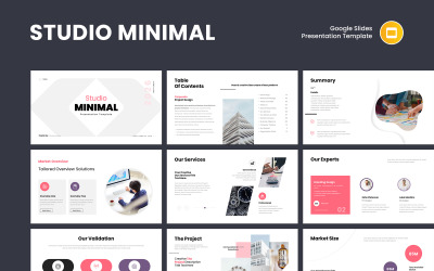 Plantilla de presentación minimalista de Google Slides
