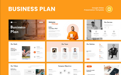 Clean &amp;amp; Simple Business Plan Google Slides Presentation Template