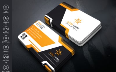Corporate Business Card Design Template V10