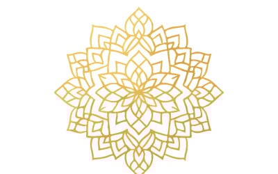 Elegant Gold Ramadan Mandala Vector