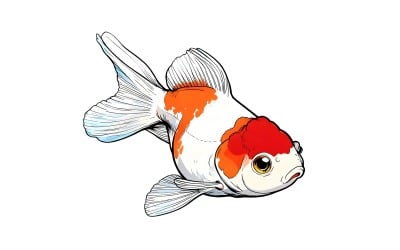 Fishbowl Moveing With Black Background (Ai Illustration Image + Vector Line Art)
