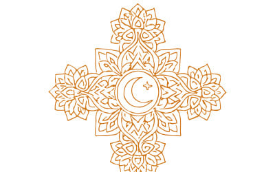 Decoratief ontwerp voor de Ramadan