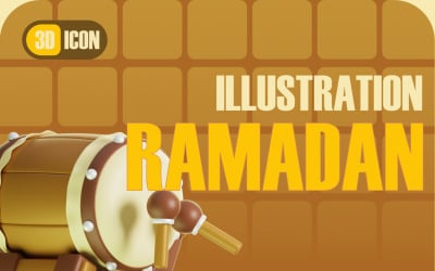 Ramadann 3D Icon Stylized