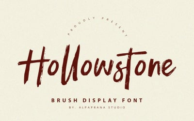 Hollowstone - Brush Script Font