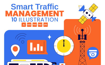 10 Smart Traffic Management System Illustration
