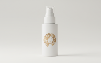 Luxury Beauty Spa Woman Face Logo Template – Elegant Feminine Cosmetic Emblem