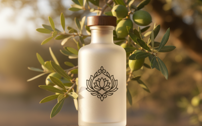 Luxury Lotus Emblem Logo – Elegant Yoga Beauty Spa Branding