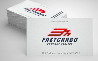 Modern Logistics &amp;amp; Delivery Speed Logo