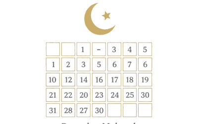 Ramadan Calendar Design 2026