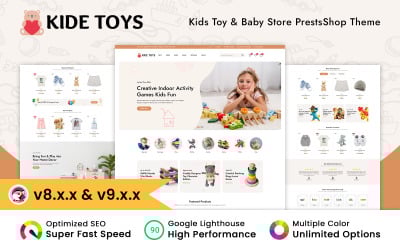 Kide Toys - Тема оформления PrestaShop для магазина детских игрушек и товаров для малышей.