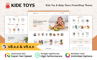 Kide Toys - Tema Prestashop para Loja de Brinquedos Infantis e Artigos para Bebês