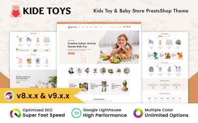 Kide Toys - Tema Prestashop per negozi di giocattoli e neonati