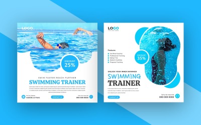 Swimming Trainer Social Media Instagram Post banner