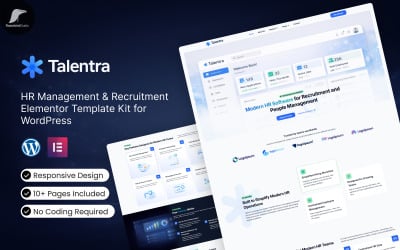Talentra - HR Management &amp;amp; Recruitment Elementor Template Kit for Wordpress