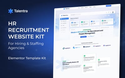 Talentra - İnsan Kaynakları Yönetimi ve İşe Alım Elementor Şablon Kiti (WordPress için)