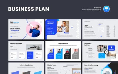 Corporate Business Plan Keynote Presentation Template