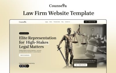 Counsera - Plantilla Next.js para sitios web de bufetes de abogados