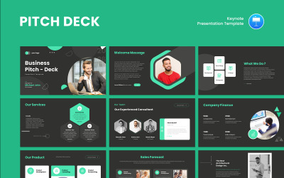 Mall för presentation av VC-redo för pitchdeck
