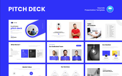Modern Investor Pitch Deck Keynote Presentation Template